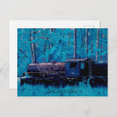 Carte Postale Train à locomotive à vapeur historique à Skagway e (Devant / Derrière)