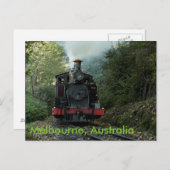 Carte Postale Train à Melbourne, Australie (Devant / Derrière)