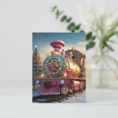 Carte Postale Train à sucreries de Noël (Debout devant)