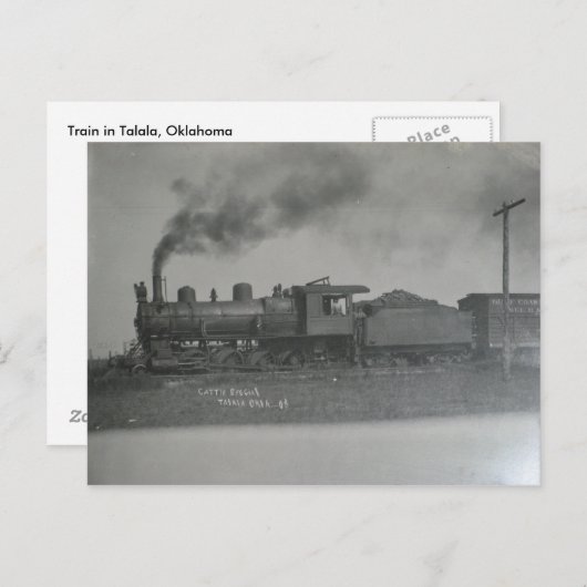 Carte Postale Train à Talala en 1908 (Devant / Derrière)