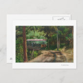 Carte Postale Train à travers Wooden CanyonMt. Lowe, CA (Devant / Derrière)