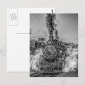 Carte Postale Train à vapeur (Devant / Derrière)