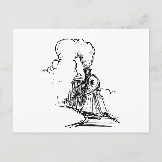 Carte Postale Train à vapeur (Devant)