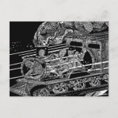 CARTE POSTALE TRAIN À VAPEUR (Devant)