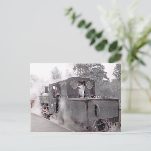 CARTE POSTALE TRAIN À VAPEUR (Debout devant)