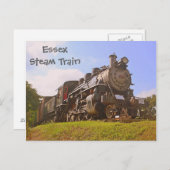 Carte Postale Train à vapeur (Devant / Derrière)