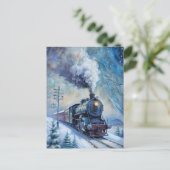 Carte Postale Train à vapeur (Debout devant)