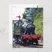 CARTE POSTALE TRAIN À VAPEUR (Devant / Derrière)