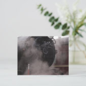 Carte Postale Train à vapeur noir (Debout devant)