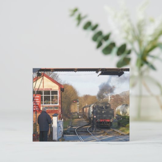 Carte Postale Train à vapeur sur Ramsbottom (Debout devant)