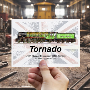 Carte Postale Train à vapeur Tornado vintage Locomotive anglaise