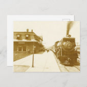 Carte Postale Train à vapeur vintage (Devant / Derrière)