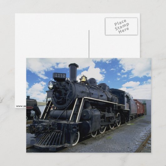 Carte Postale Train antique (Devant / Derrière)