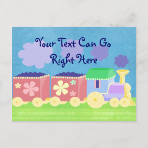 Carte postale Train bébé