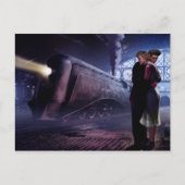 Carte Postale Train bleu (Devant)