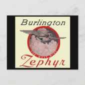 Carte Postale Train Burlington Zephyr (Devant)