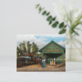 Carte Postale Train - Catskill, NY - En attente de départ 1902 (Debout devant)