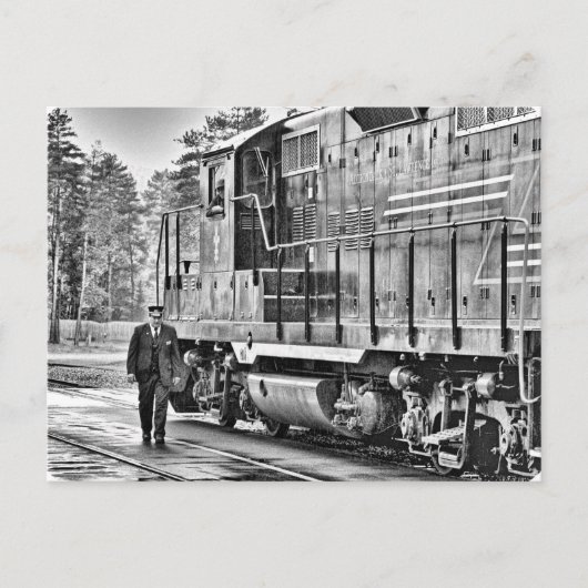 Carte Postale Train-chef de train Adirondack Pittoresque (Devant)