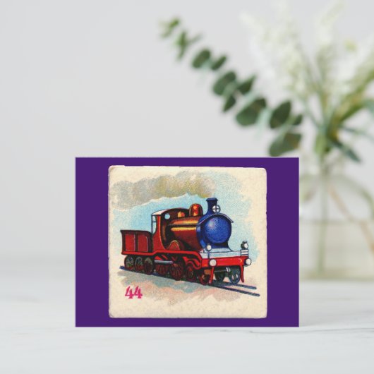 Carte Postale train choo choo (Debout devant)