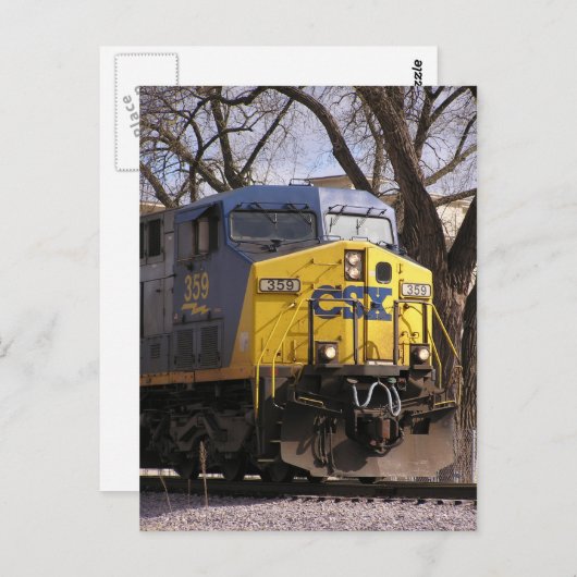Carte Postale Train CSX (Devant / Derrière)
