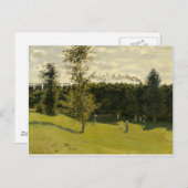 Carte Postale Train dans la campagne (1870) (Devant / Derrière)