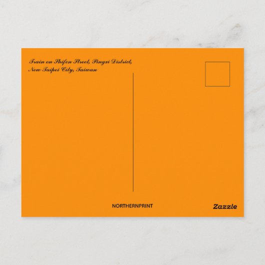 Carte Postale Train dans le district de Pingxi Nouveau Taipei Ta (Dos)