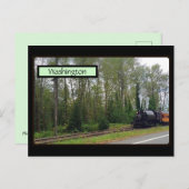 Carte Postale Train d'automne à Washington Postcard (Devant / Derrière)