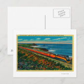 Carte Postale Train Daylight Limited sur la Californie (Devant / Derrière)