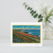Carte Postale Train Daylight Limited sur la Californie (Debout devant)