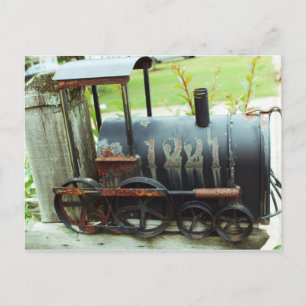 Carte Postale Train de boîtes aux lettres