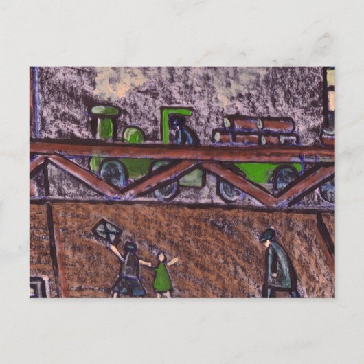 CARTE POSTALE TRAIN DE BREWERY (Devant)