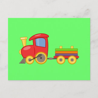 Carte Postale Train de dessin