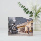 Carte Postale Train de Durango Silverton au dépôt de Silverton (Debout devant)