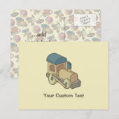 Carte Postale Train de jouets (Devant / Derrière)