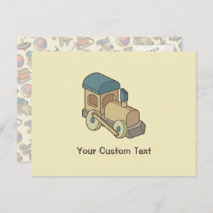 Carte Postale Train de jouets