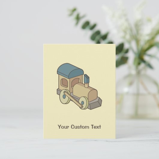 Carte Postale Train de jouets (Debout devant)