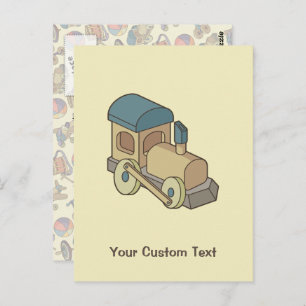 Carte Postale Train de jouets