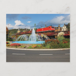 Carte Postale Train de marchandises à Linz sur le Rhin