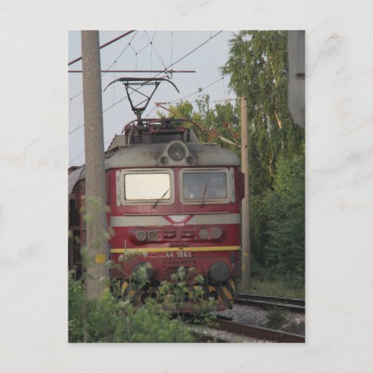 Carte Postale Train de marchandises bulgare (Devant)