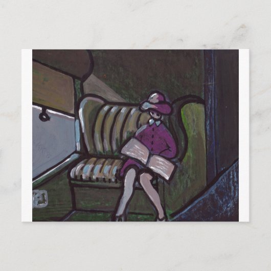 CARTE POSTALE TRAIN DE NUIT (Devant)