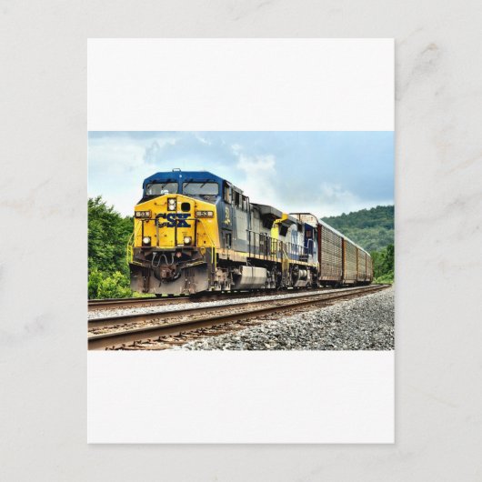Carte Postale Train de rack automatique (Devant)