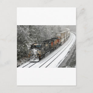 Carte Postale Train de Snow