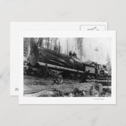 Carte Postale Train de transport d'hommes et de (Devant / Derrière)