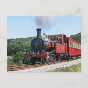 Carte Postale Train de vapeur à l'île de Man de Castletown
