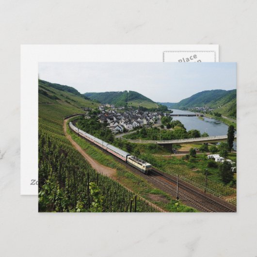 Carte Postale Train de voyageurs au Neef (Devant / Derrière)