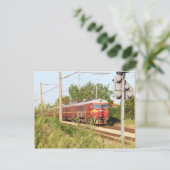 Carte Postale Train de voyageurs bulgare (Debout devant)