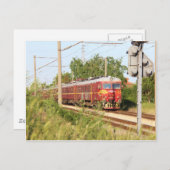 Carte Postale Train de voyageurs bulgare (Devant / Derrière)