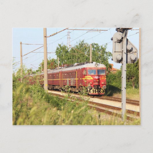 Carte Postale Train de voyageurs bulgare (Devant)