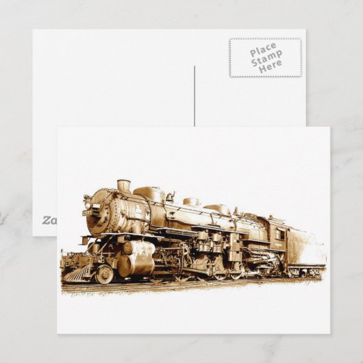 Carte Postale Train de Wabash (Devant / Derrière)