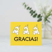 Carte Postale Train Espagnol Anniversaire Merci (Debout devant)